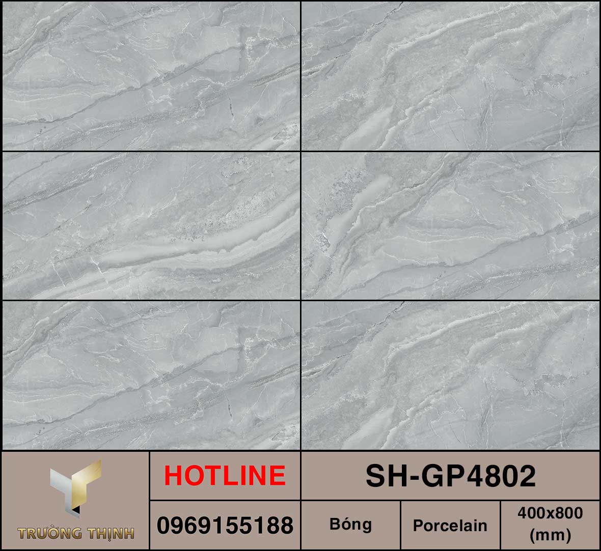 Ảnh MAP Gạch ốp tường 400x800 Viglacera Sông Hồng SH-GP4802