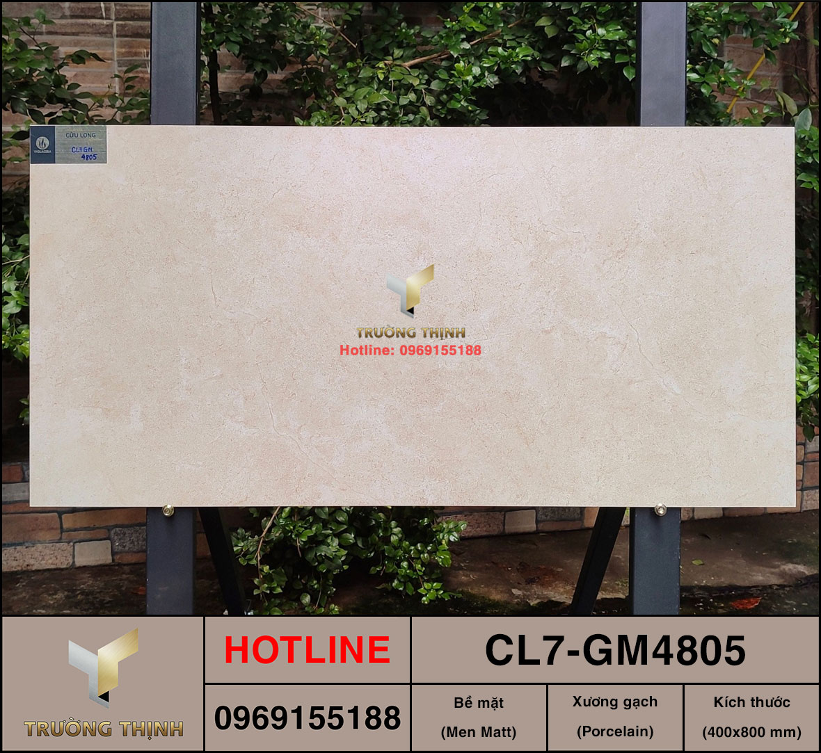 Gạch granite chống trơn 400x800 Viglacera CL7-GM4805 giá rẻ