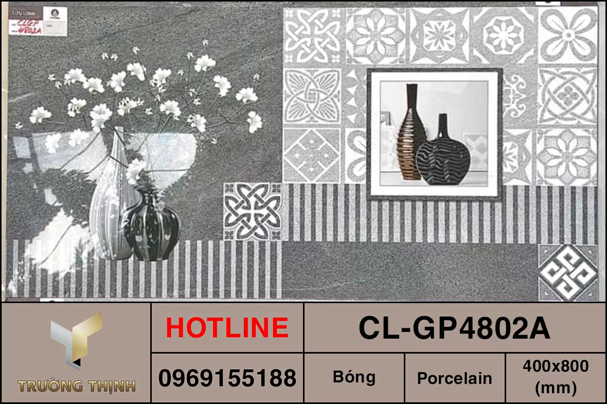 Gạch điểm 400x800 Viglacera Cửu Long CL-GP4802A cao cấp
