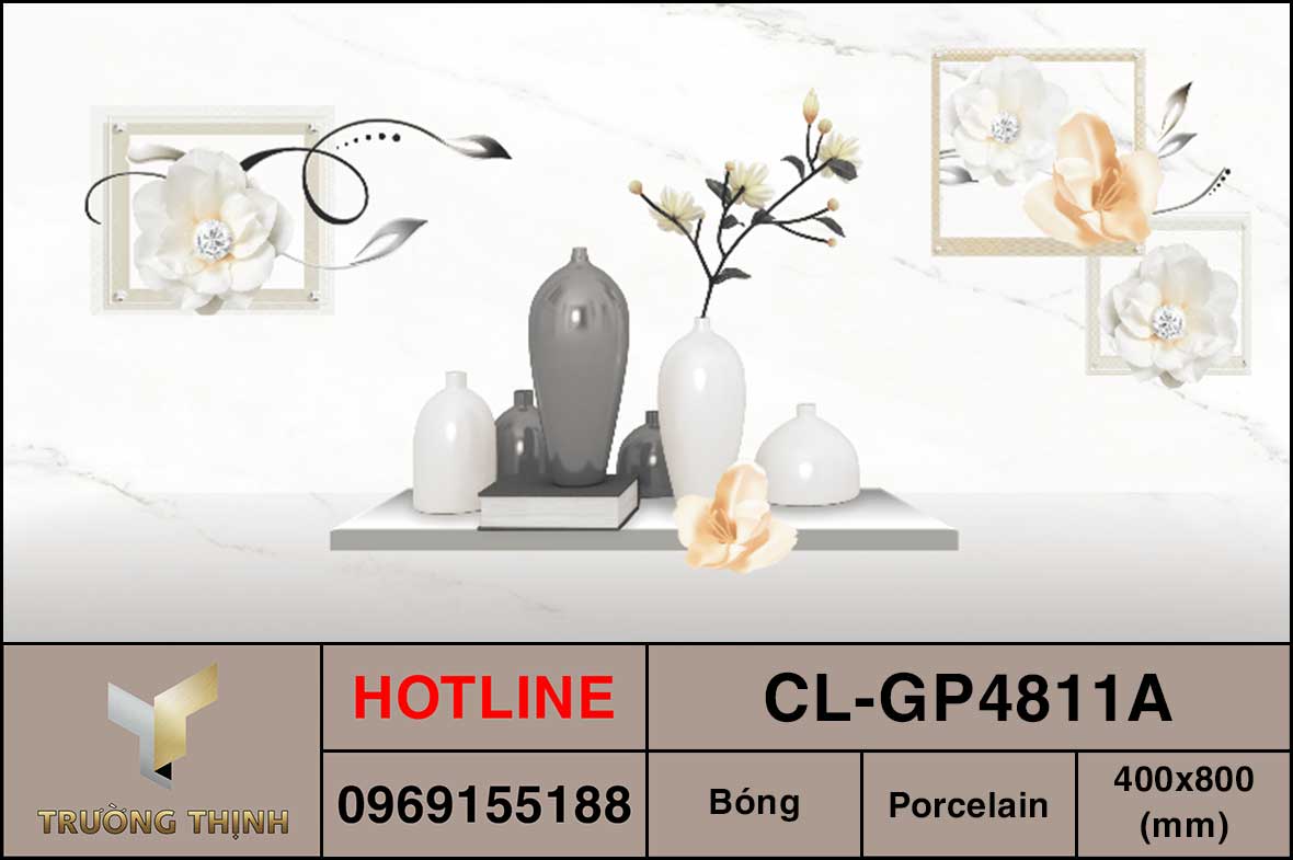 Gạch điểm 400x800 Viglacera Cửu Long CL-GP4808A giá rẻ