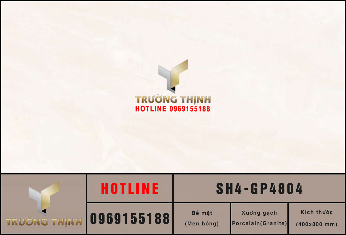 Gạch ốp tường vân đá màu kem Viglacera SH4-GP4804 | Trường Thịnh Group