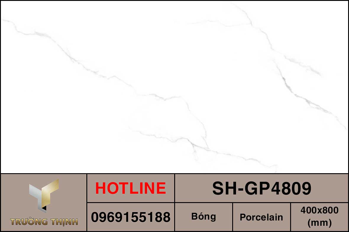 Gạch trắng khói 400x800 Viglacera Sông Hồng SH-GP4809 giá rẻ