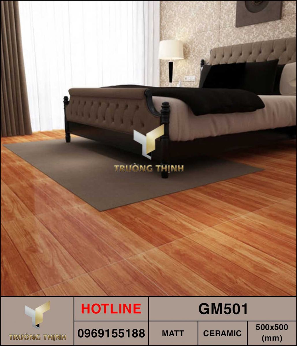 Gạch ceramic 500x500 Viglacera GM501 vân gỗ