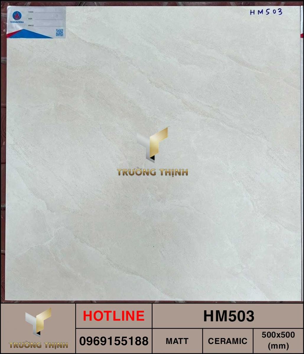 Gạch ceramic vân đá 500x500 Viglacera HM503 giá rẻ