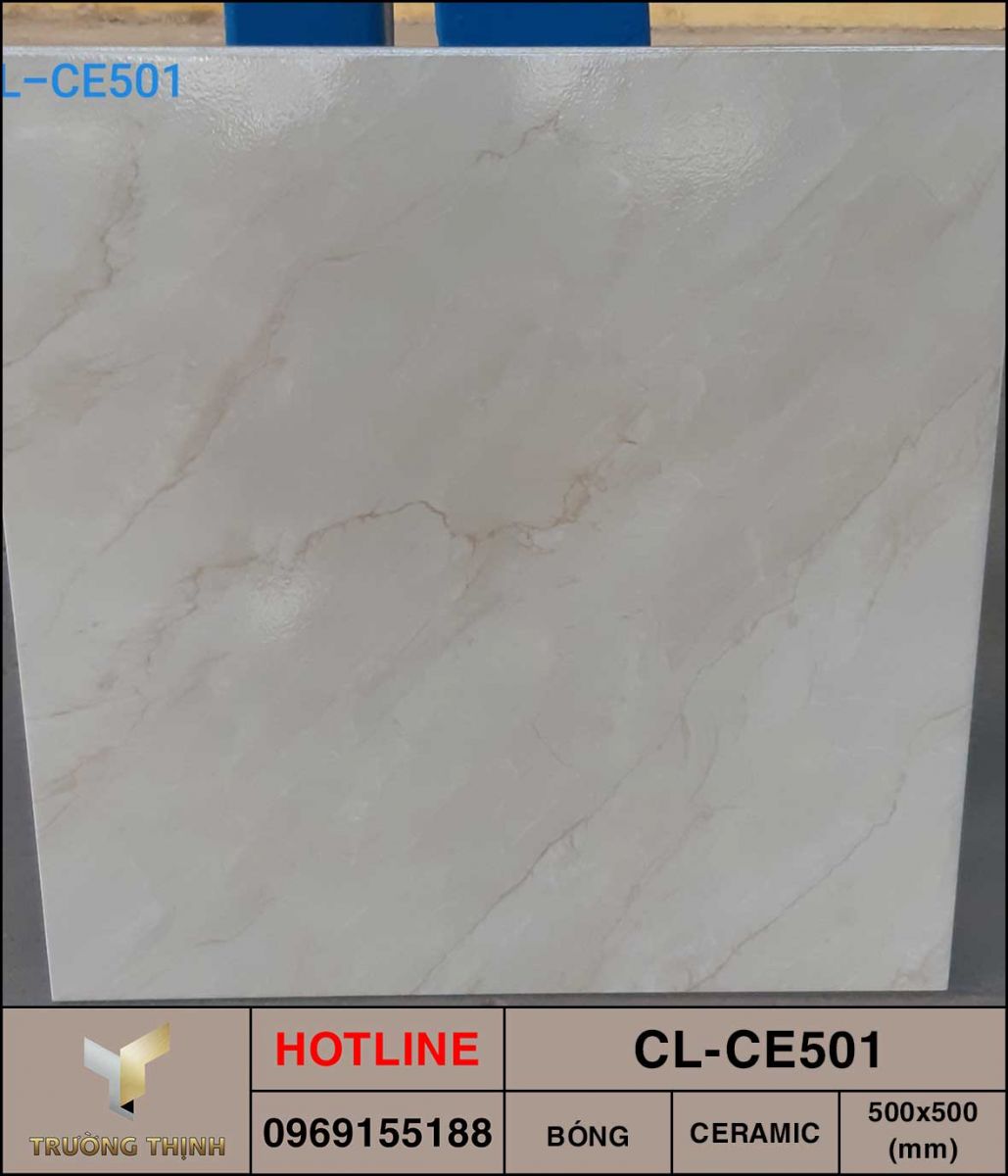 Gạch lát nền 500x500 Viglacera Cửu Long CL-CE501 vân đá
