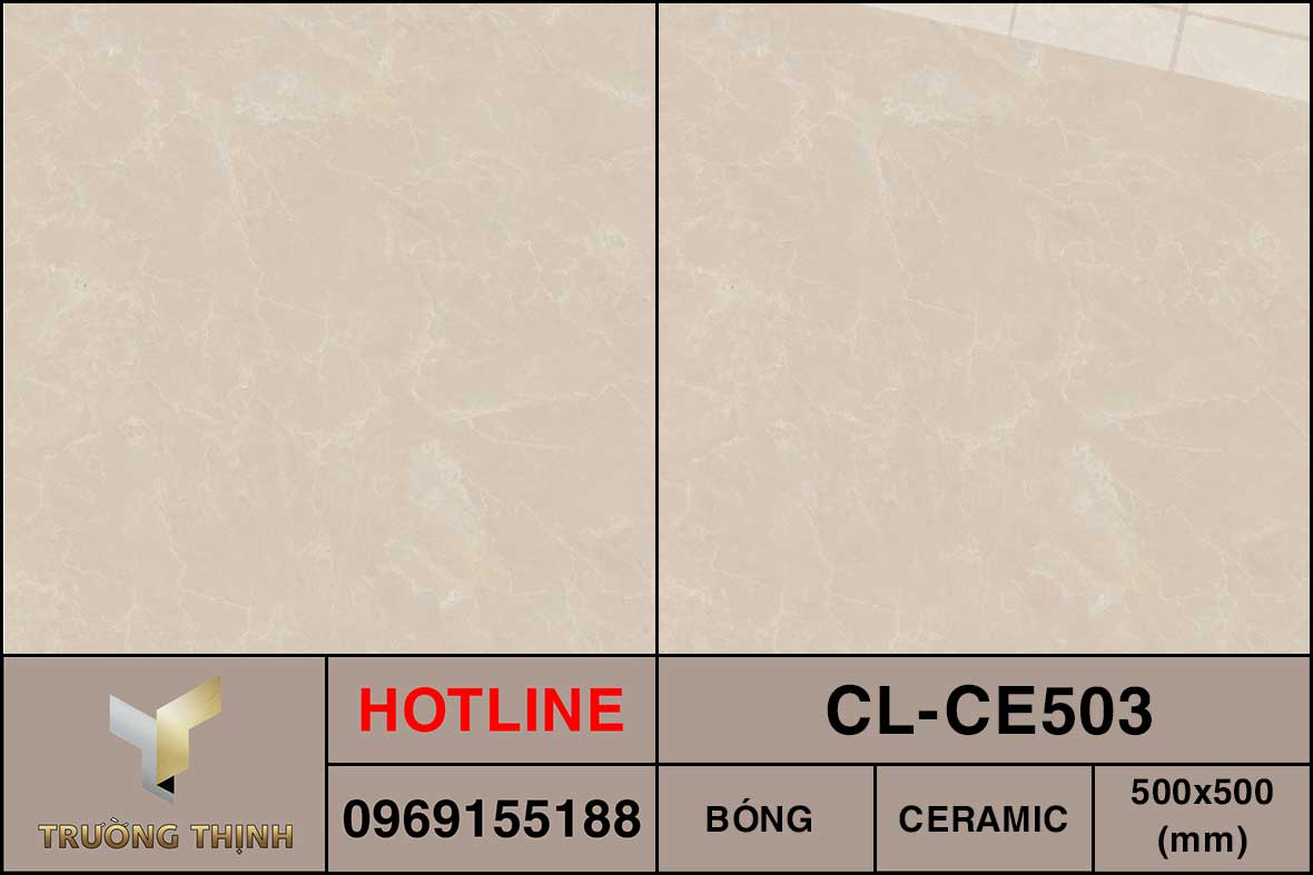 Ảnh MAP gạch lát nền 500x500 Viglacera Cửu Long CL-CE503