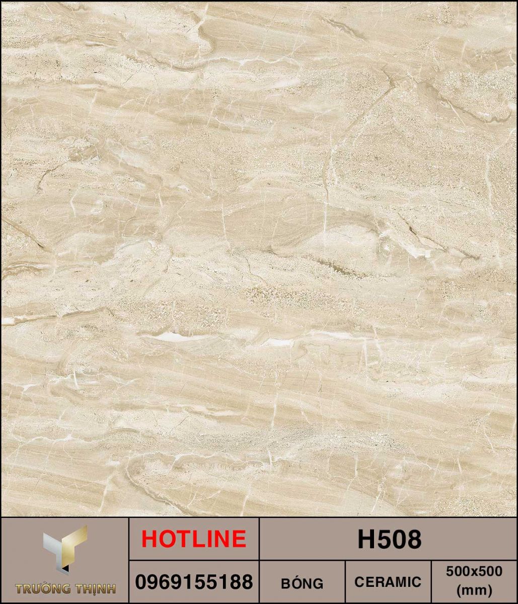 Gạch lát nền 500x500 Viglacera H508 vân đá