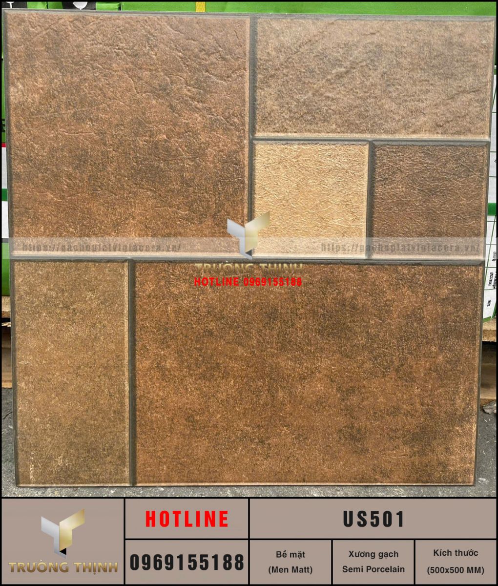 Gạch lát nền giả cổ 500x500 Viglacera United US501 - Vẻ đẹp hoài cổ vượt thời gian