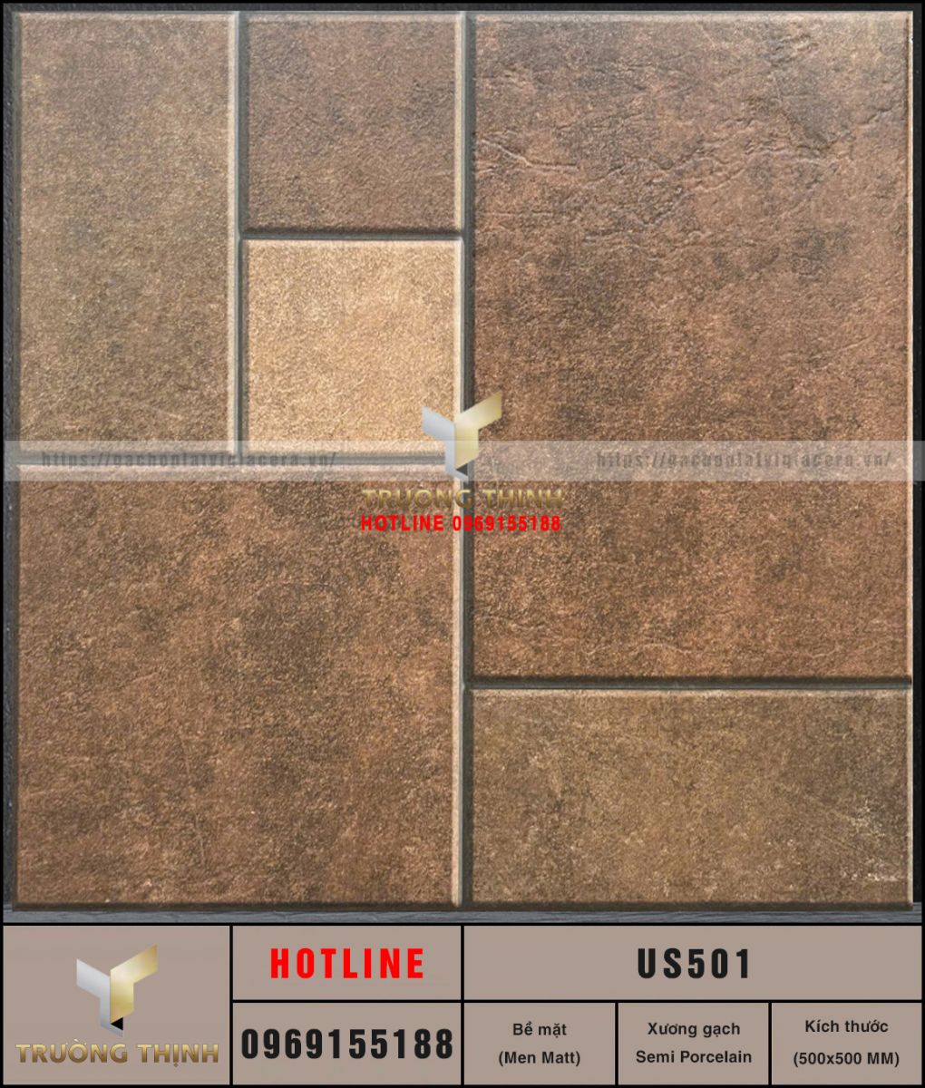 Gạch lát nền giả cổ 500x500 Viglacera United US501: Nét di sản trong kiến trúc hiện đại