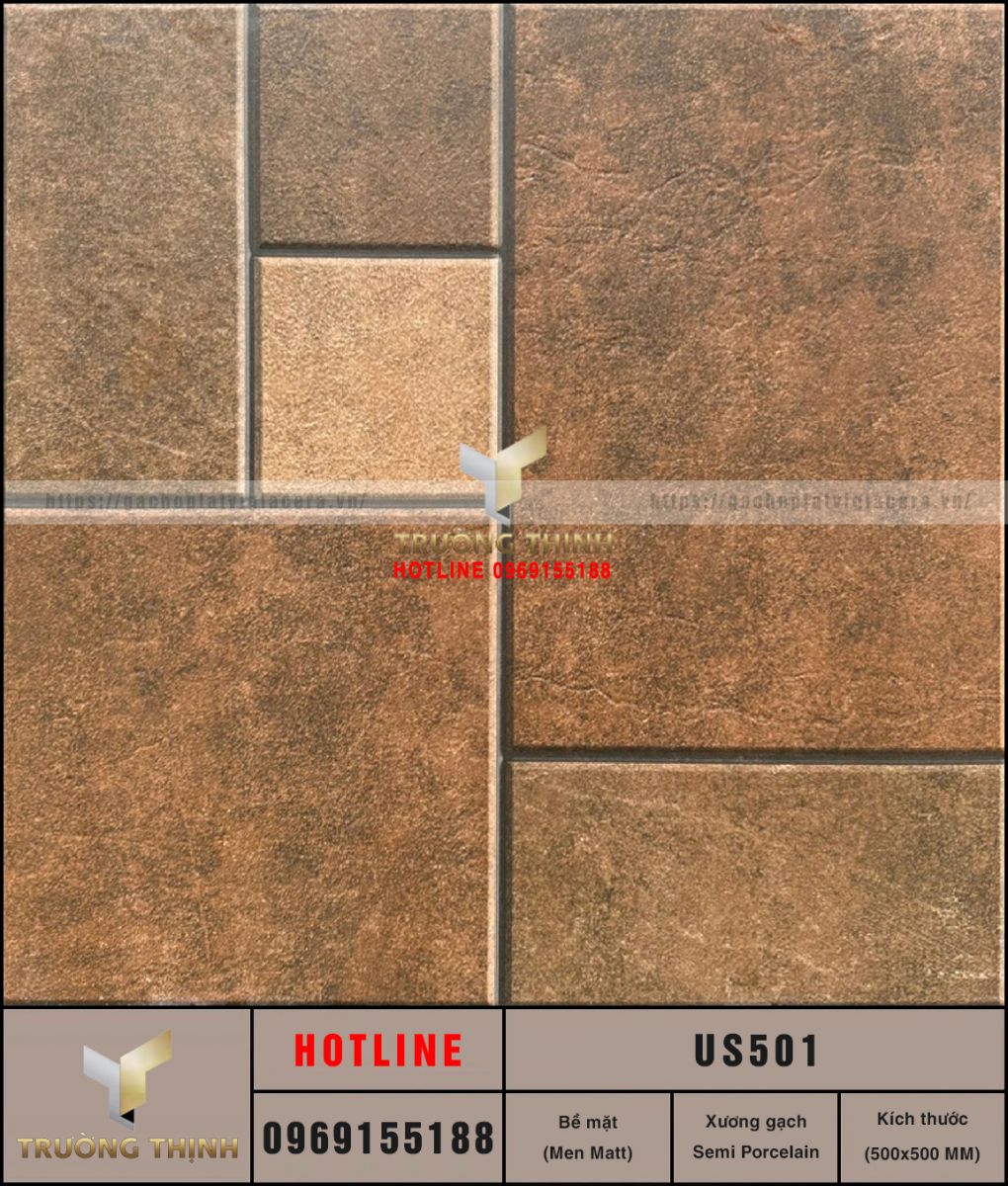 Gạch lát nền giả cổ 500x500 Viglacera United US501: Nét di sản trong kiến trúc hiện đại