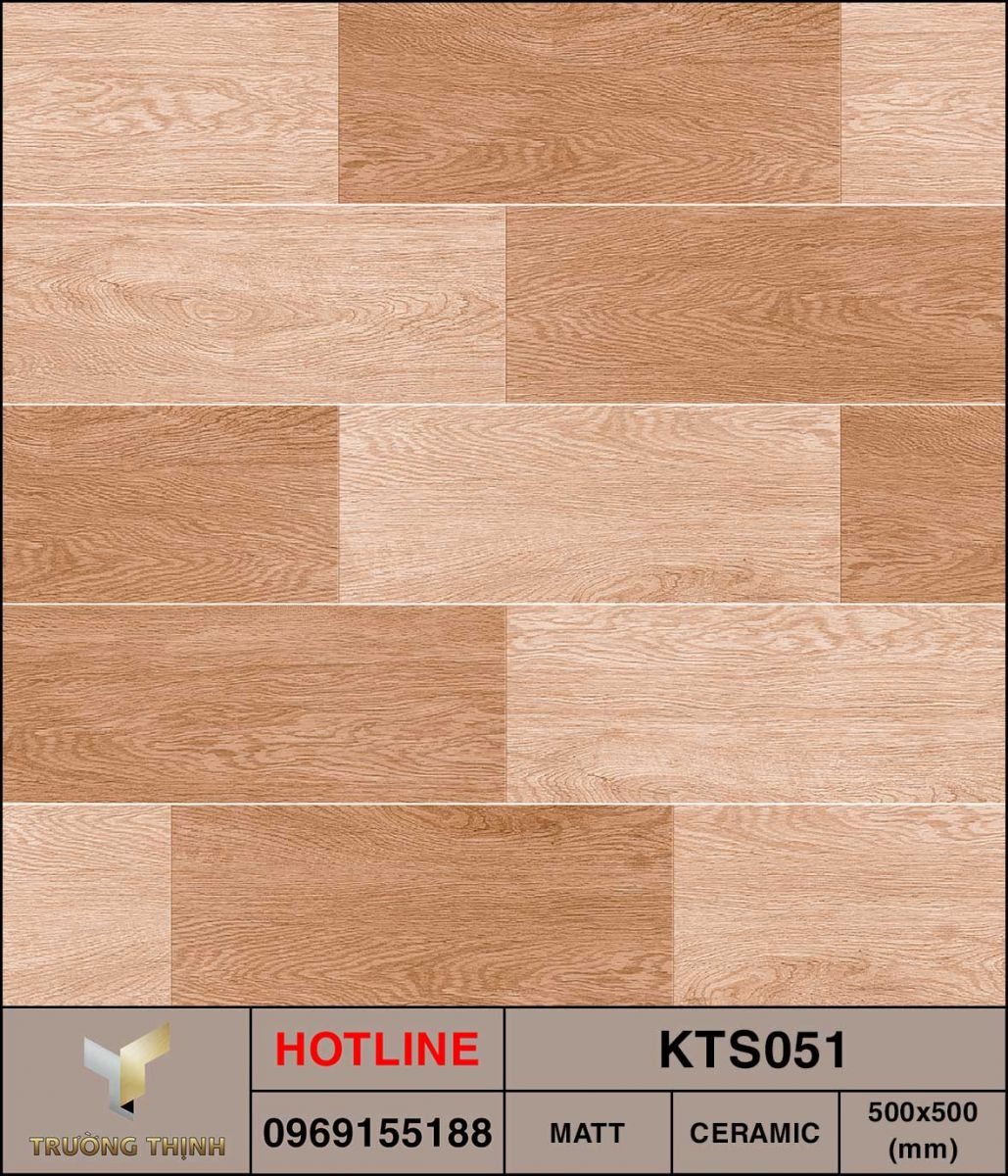 Gạch lát nền vân gỗ 500x500 Viglacera KTS051 giá rẻ