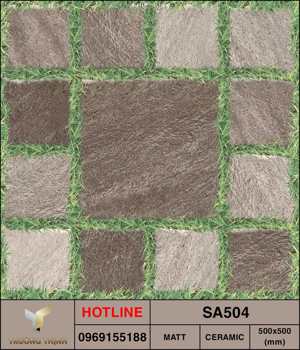 Gạch lát sân vườn 500x500 Viglacera SA504 giá rẻ