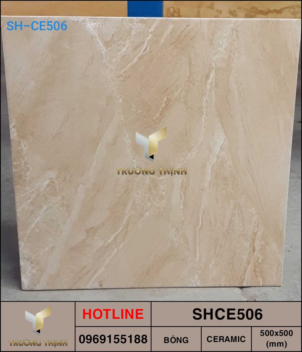 Gạch men ceramic 500x500 Viglacera Sông Hồng SHCE506 vân đá