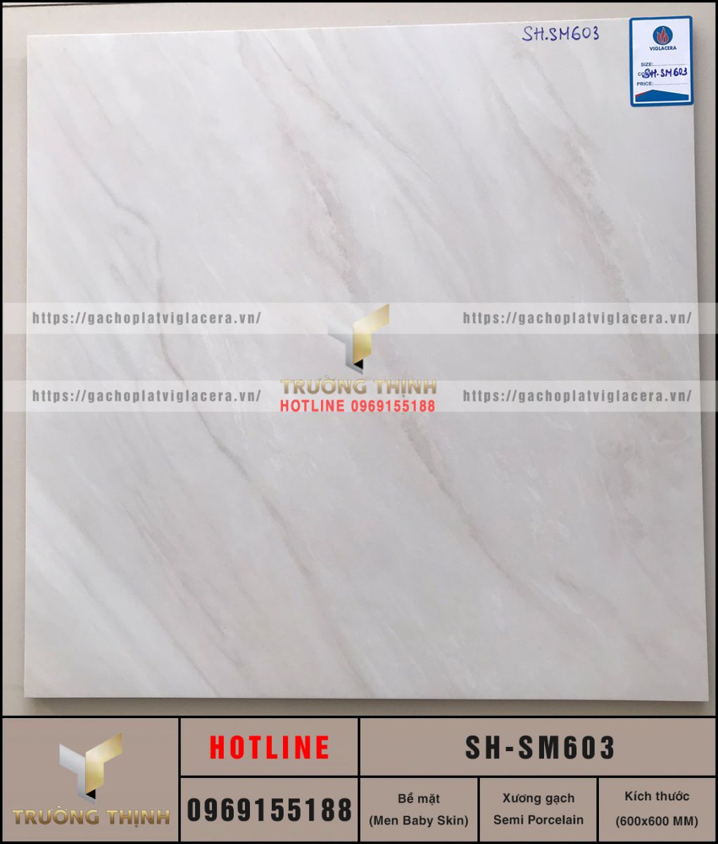 Gạch lát nền 600x600 Viglacera Sông Hồng SH-SM603
