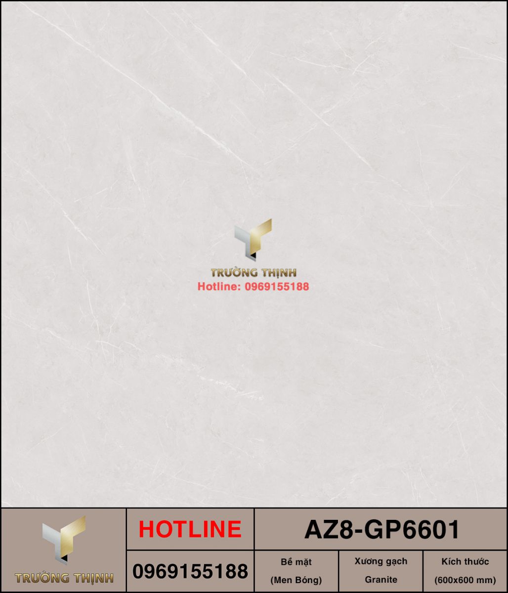 Gạch Granite Bóng Kiếng 600x600 Viglacera AZ8-GP6601 - Vẻ Đẹp Sang Trọng Cho Mọi Không Gian