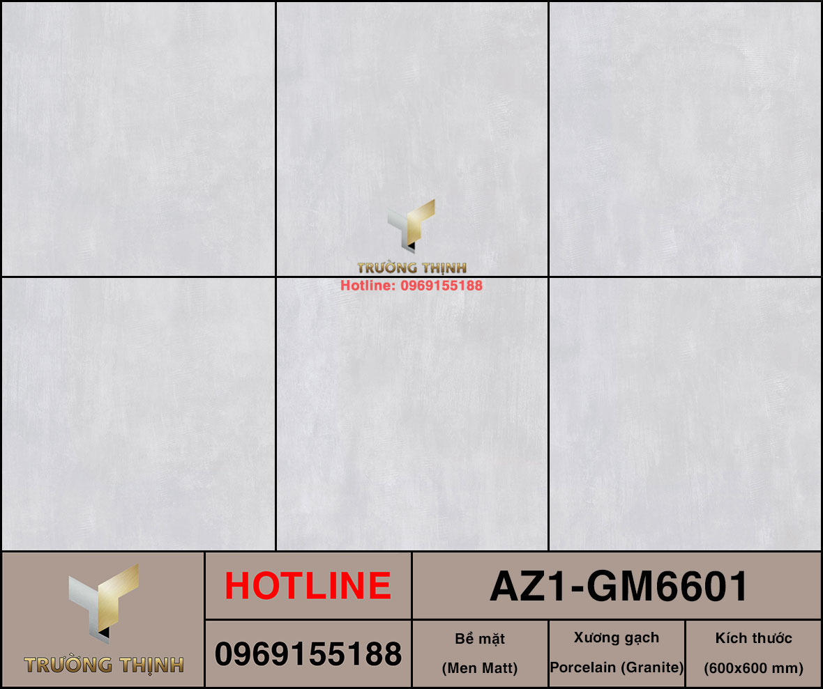Gạch ốp lát 600x600 Viglacera United Arizona AZ1-GM6601