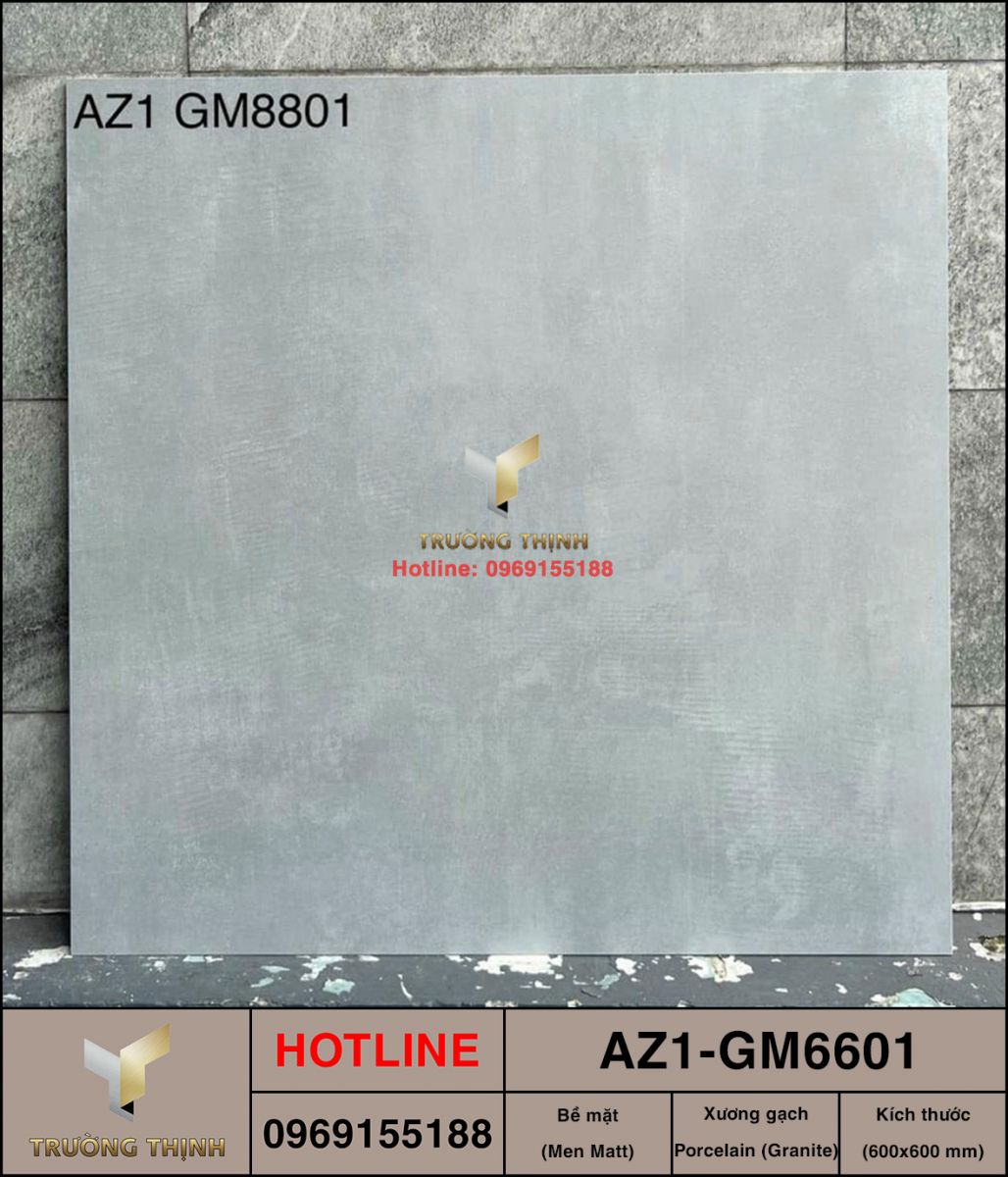 Gạch ốp lát 600x600 Viglacera United Arizona AZ1-GM6601