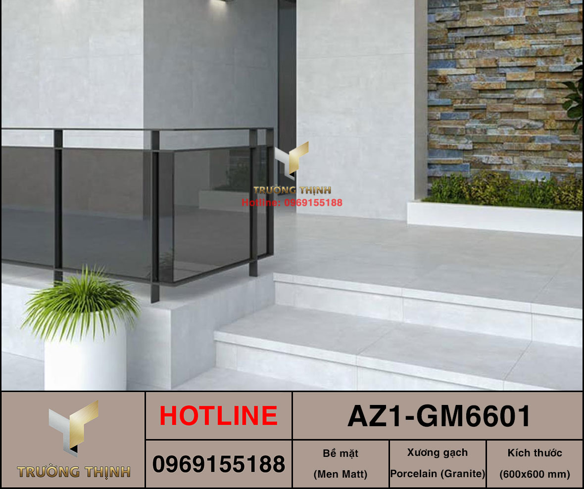 Gạch ốp lát 600x600 Viglacera United Arizona AZ1-GM6601