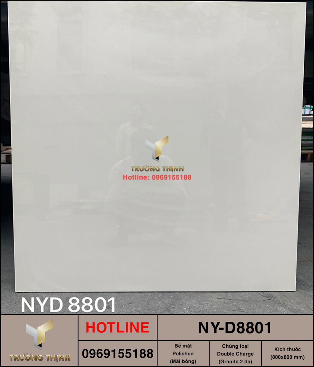 Gạch granite đơn màu 2 da 800x800 Viglacera NY-D8801 Chính Hãng - Giá Tốt Nhất