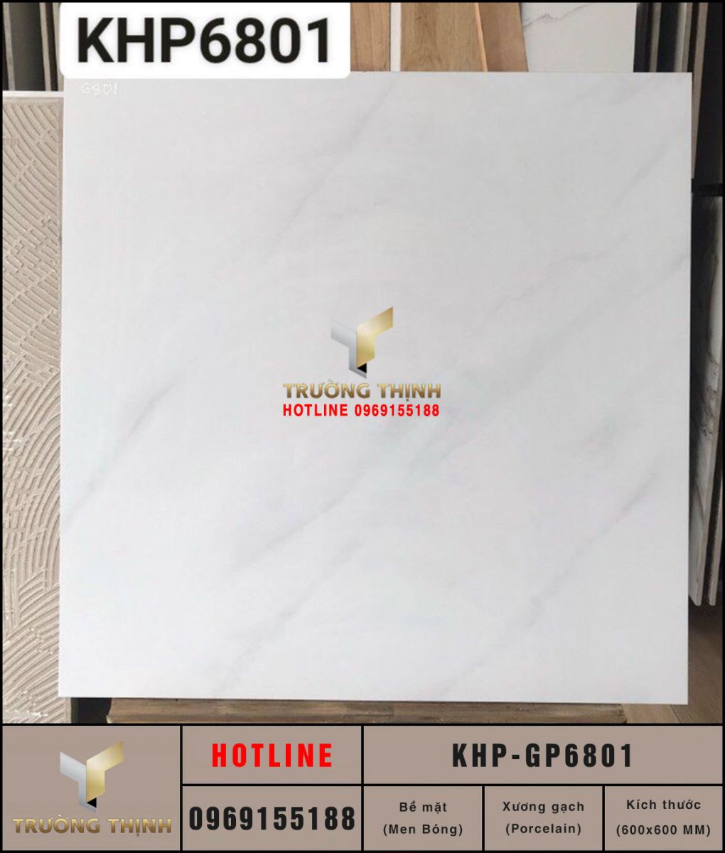 Gạch granite vân đá 600x600 Viglacera KHP-GP6801 giá tốt