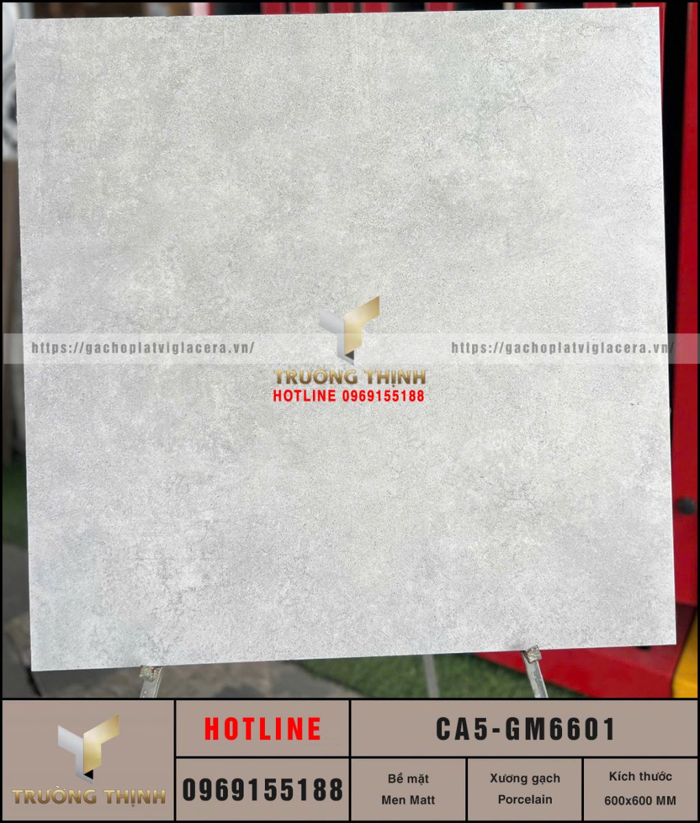 Gạch Granite Vân Xi Măng 600x600 Viglacera CA3-GM6601 - Giá Tốt Nhất