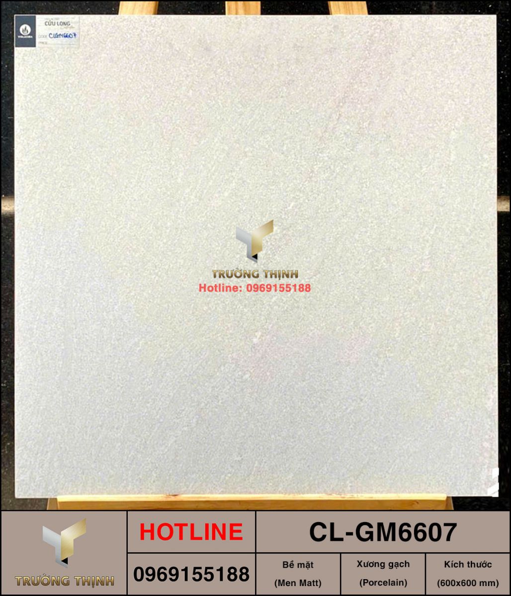 Gạch 600x600 Viglacera Cửu Long CL-GM6607