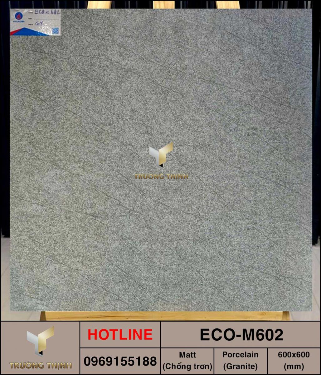 Gạch lát nền 600x600 Viglacera ECO-M602 ảnh thực tế