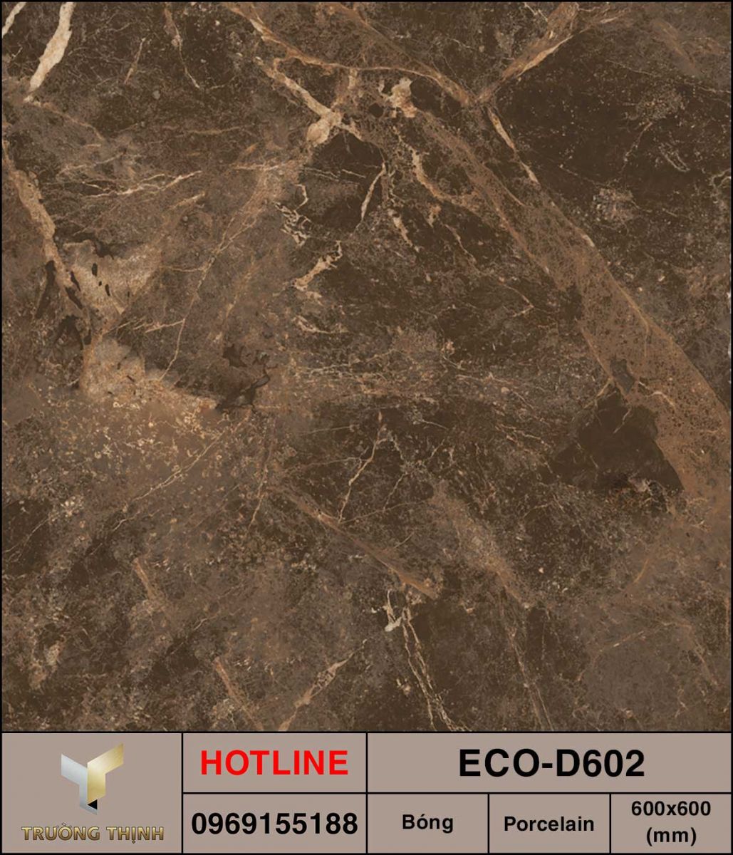 Gạch lát nền 600x600 Viglacera ECO-D602 vân đá