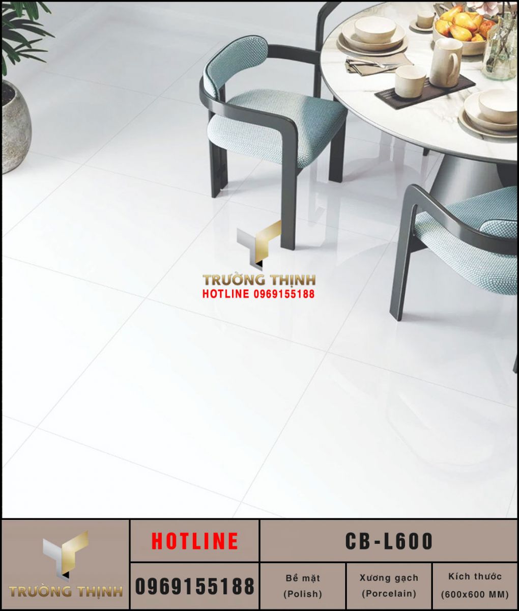 Gạch lát nền 600x600 Viglacera Platinum CB-L600 cao cấp