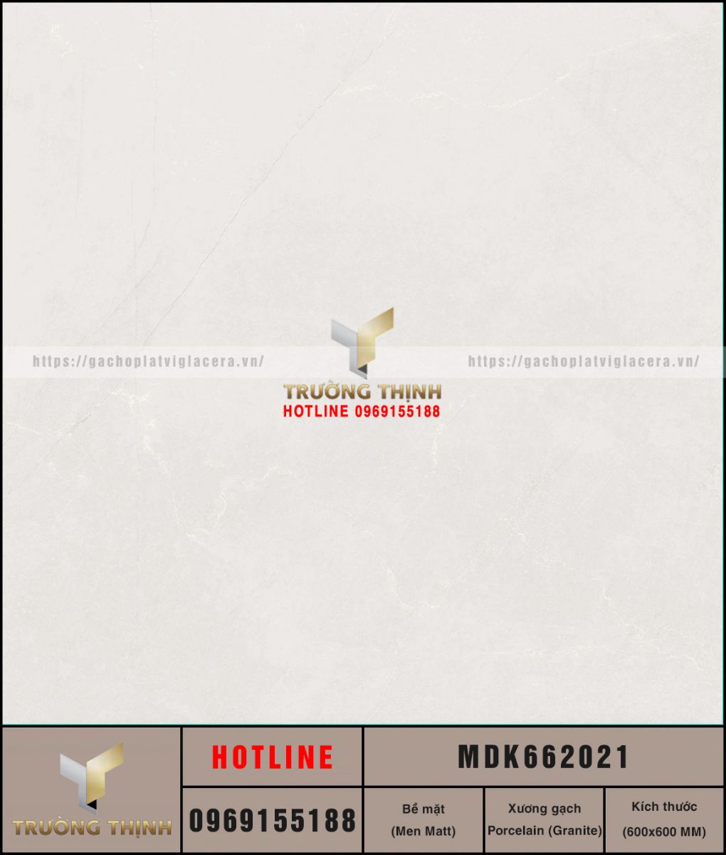 Gạch lát nền granite vân đá chống trơn màu ghi 600x600 Viglacera MDK662021: Sự lựa chọn hoàn hảo cho không gian hiện đại