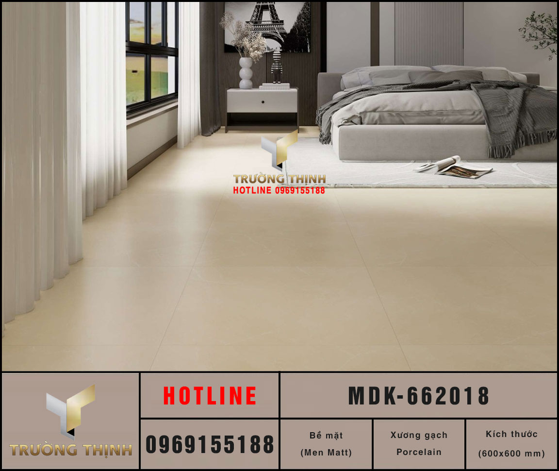 Gạch Lát Nền Granite Vân Xi Măng Viglacera MDK-662018 60x60 Giá Tốt