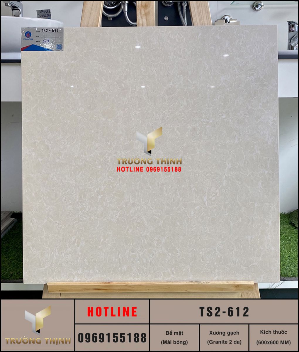 Gạch Lát Nền Porcelain Doublecharge 600x600 Viglacera TS2-612
