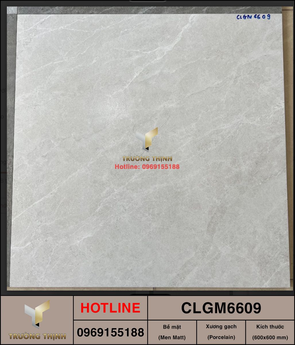 Gạch lát nền chống trơn Viglacera CLGM6609 vân đá