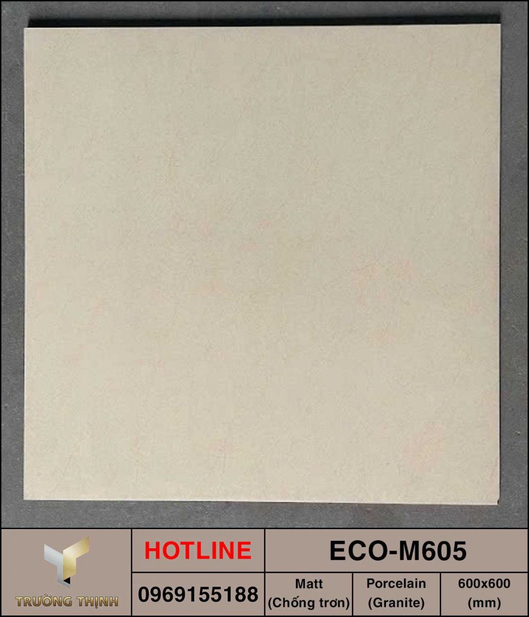 Gạch lát nền 600x600 Viglacera ECO-M605 ảnh thực tế