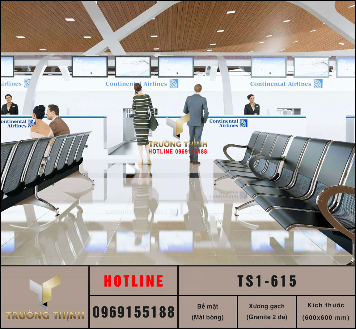 Gạch lát nền 600x600 Viglacera TS1-615