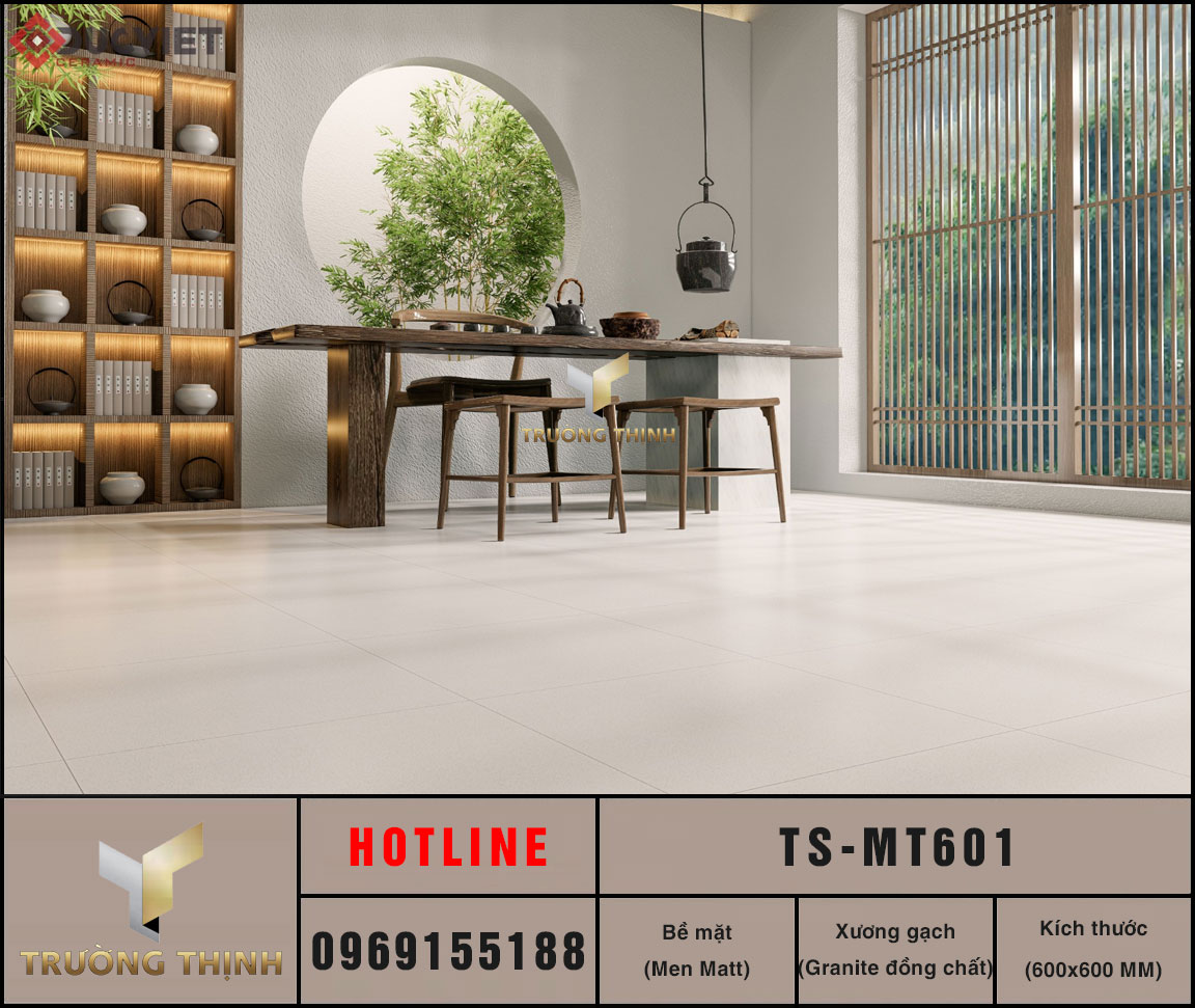 Gạch Granite Viglacera TS-MT601 600x600 - Đẳng cấp bền bỉ cho mọi công trình