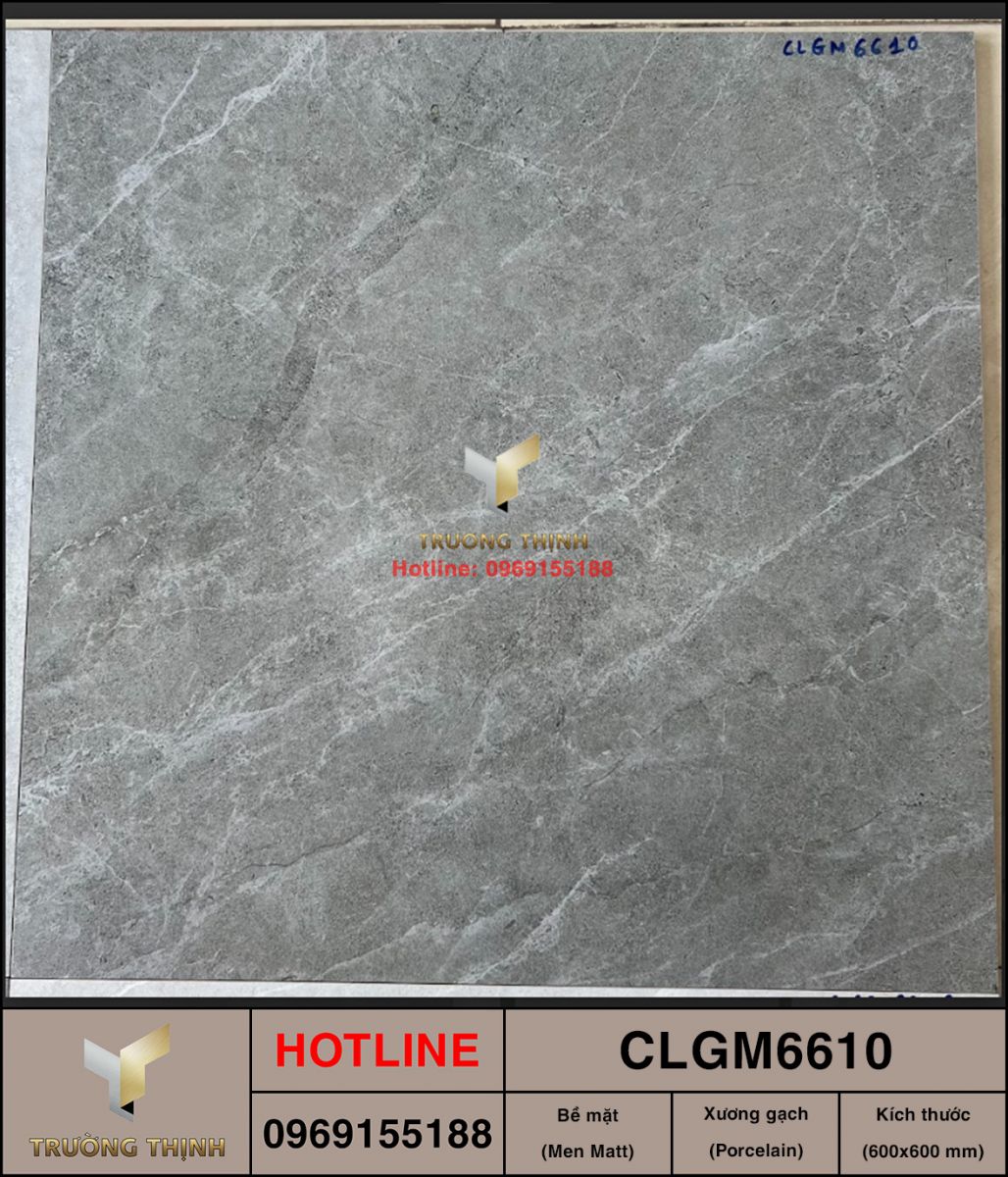 Gạch lát nền men Matt Viglacera CLGM6610 vân đá