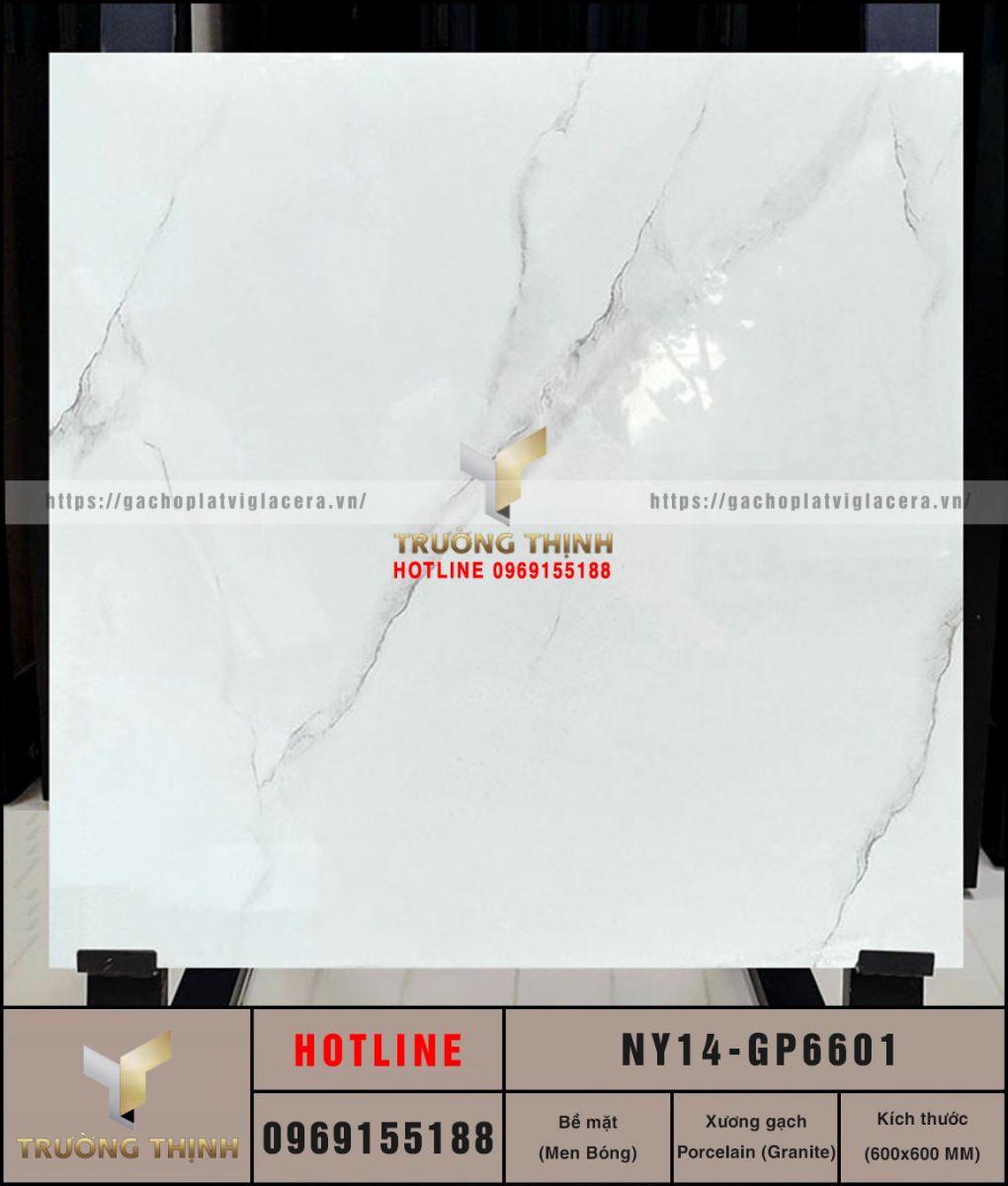 Gạch lát nền Porcelain 600x600 Viglacera United NY14-GP6601 – Đẳng Cấp Sang Trọng Từ BST United New York