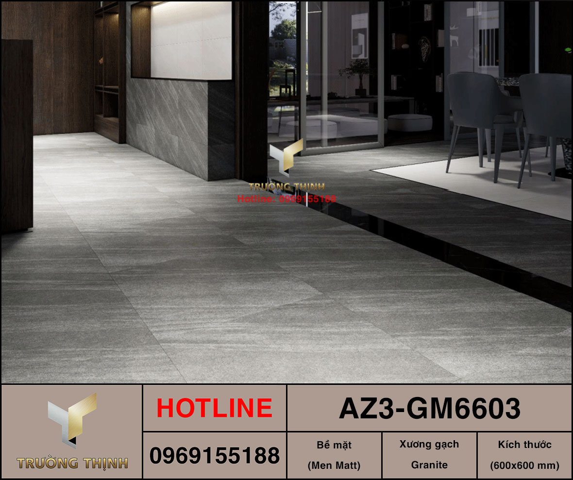Gạch Lát Nền Xương Đá 600x600 Viglacera AZ3-GM6603 - Chất Lượng Vượt Trội, Giá Tốt