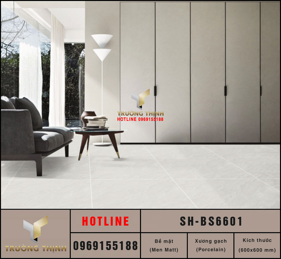 Gạch Lát Sàn 600x600 Viglacera Sông Hồng SH-BS6601 | Chính Hãng, Giá Tốt