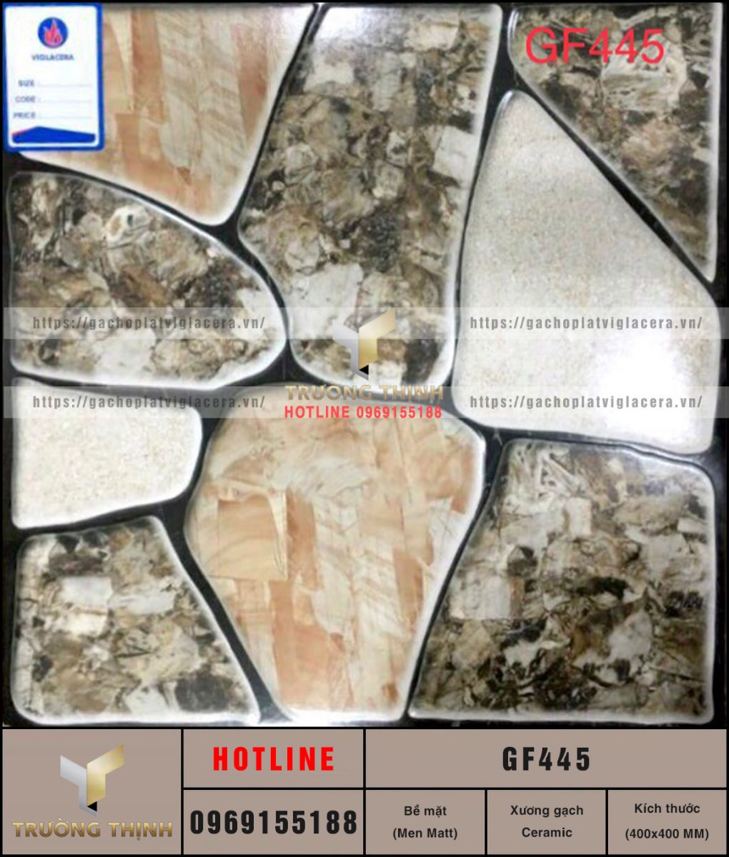 Gạch lát sân vườn 400x400 Viglacera GF445 giá rẻ