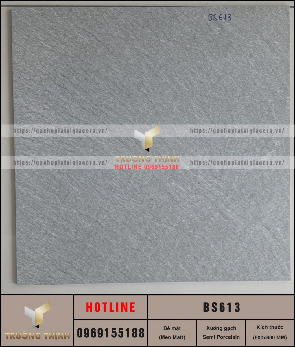 Đánh giá Gạch lát sân vườn giả đá 600x600 Viglacera BS613 – Bền Đẹp, Chống Trơn Vượt Trội