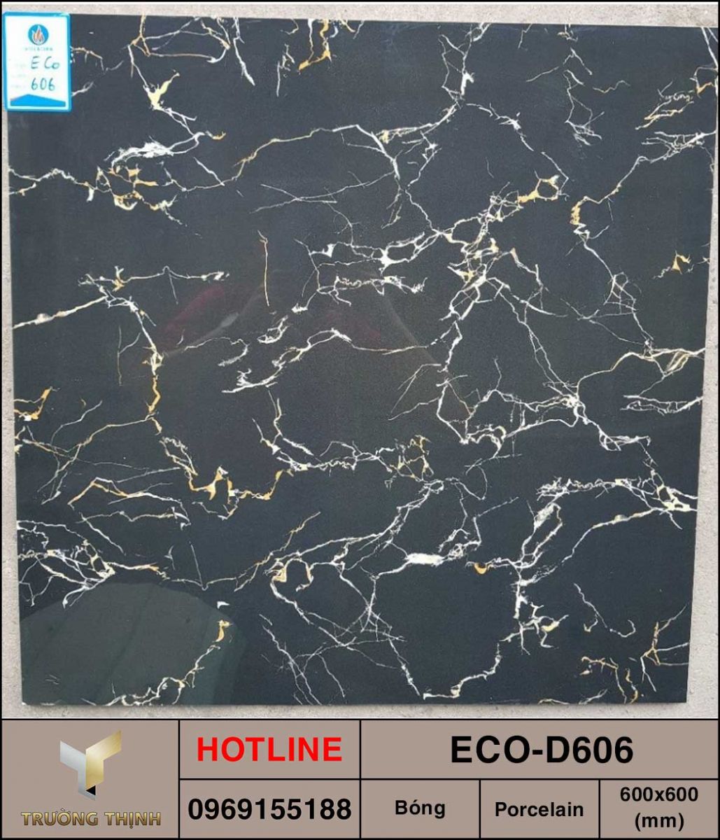 Gạch màu đen 600x600 Viglacera ECO-D606 giá rẻ
