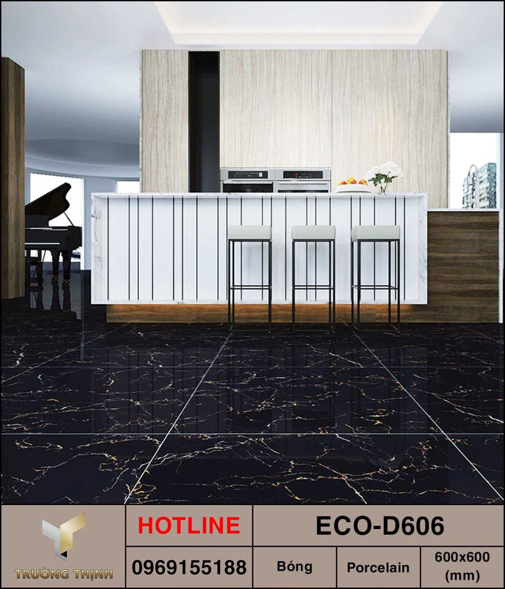 Ảnh mẫu 3D gạch lát nền 600x600 Viglacera ECO-D606