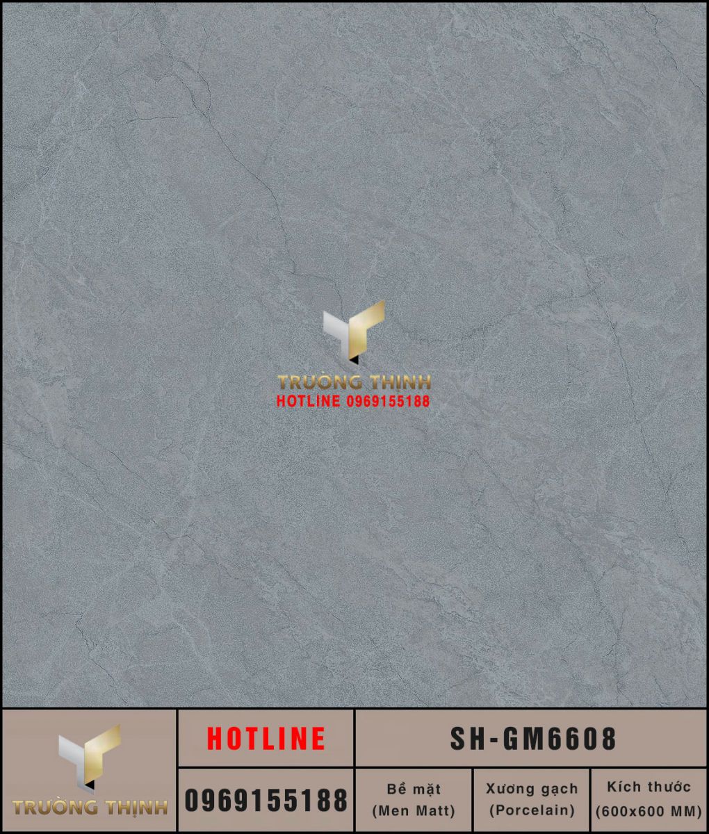 Gạch lát nền 600x600 Viglacera Sông Hồng SH-GM6608 ảnh MAP