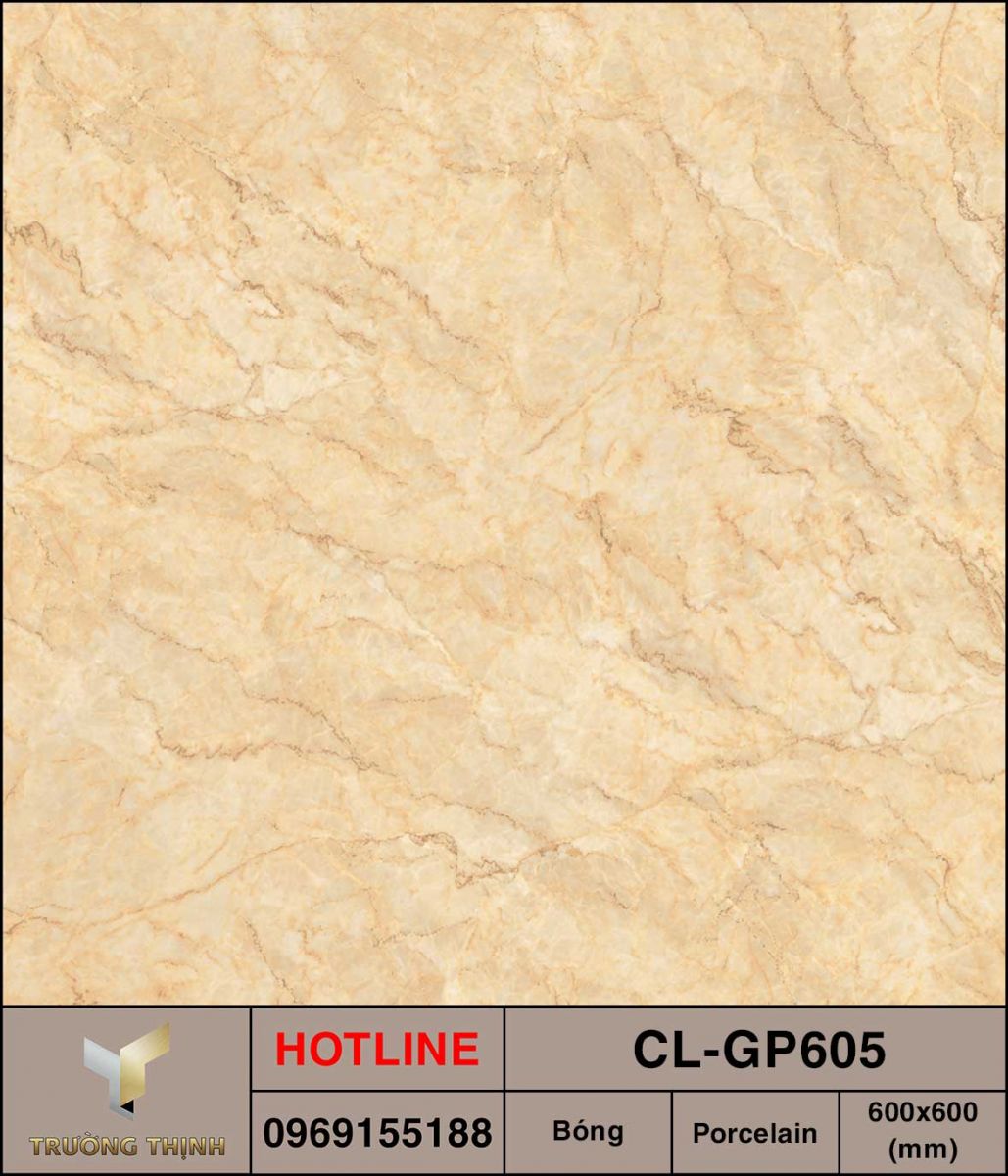 Ảnh MAP gạch lát nền 600x600 Viglacera Cửu Long CL-GP605