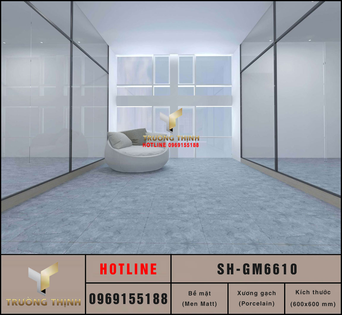 Gạch vân đá 600x600 Viglacera Sông Hồng SH-GM6610 giá tốt
