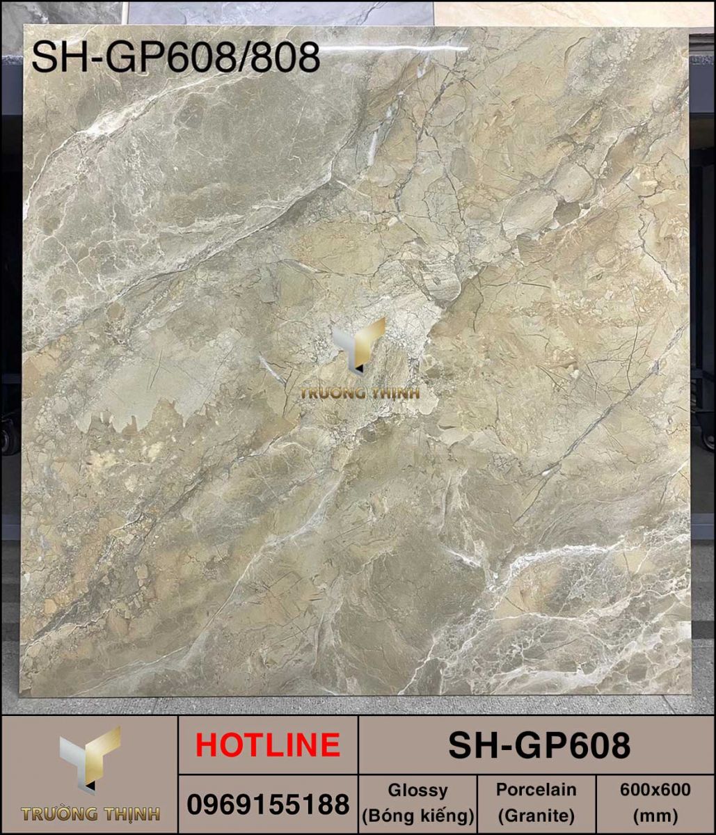Gạch vân đá 600x600 Viglacera SH-GP608 giá rẻ