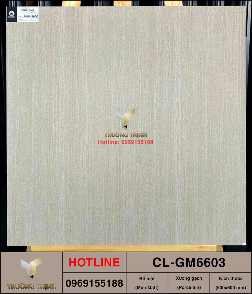 Gạch 600x600 Viglacera Cửu Long CL-GM6603