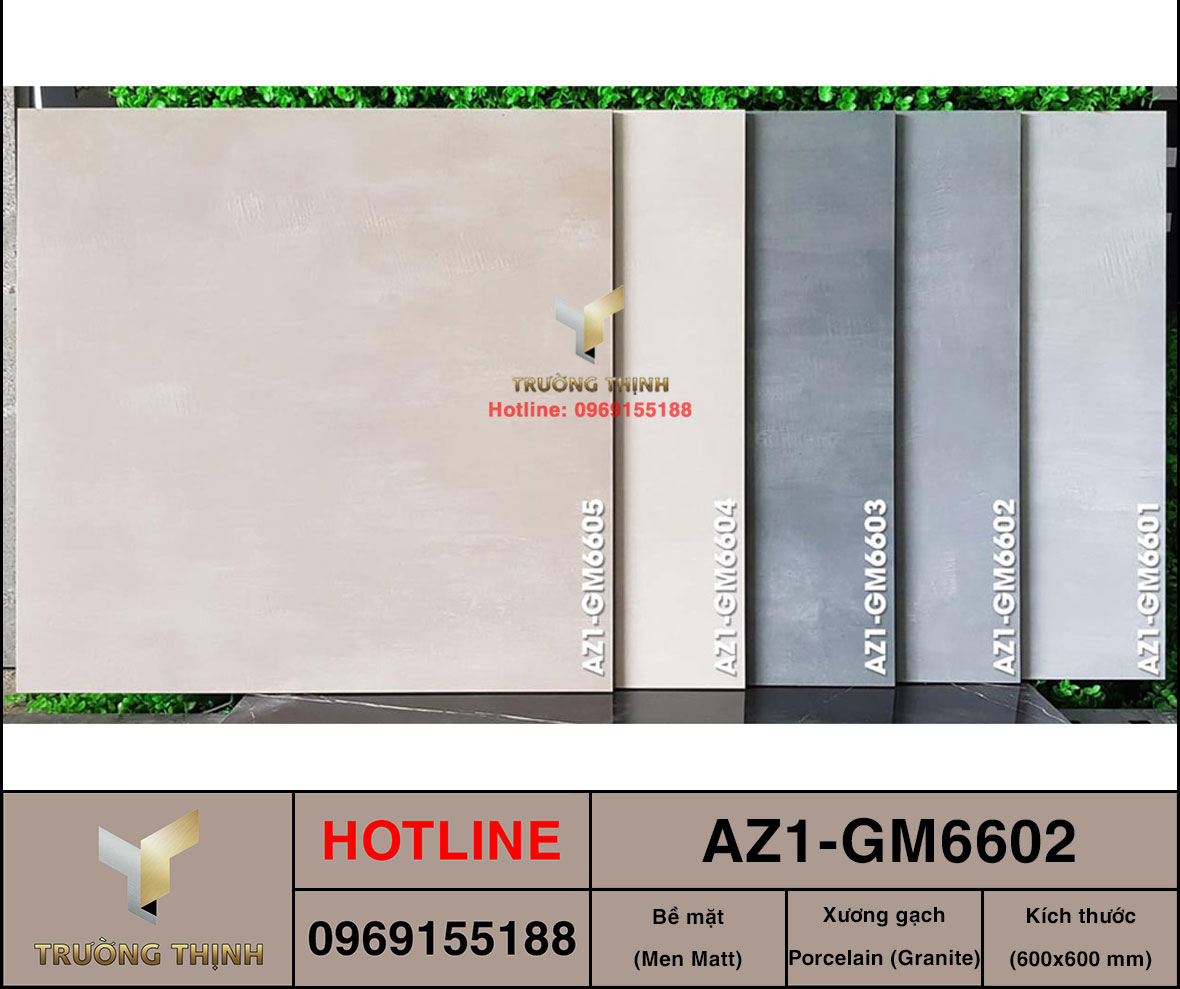 Gạch ốp lát 600x600 Viglacera United Arizona AZ1-GM6602